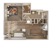 Skyline at Midtown A4c Floorplan Skyline at Midtown A4c Floorplan